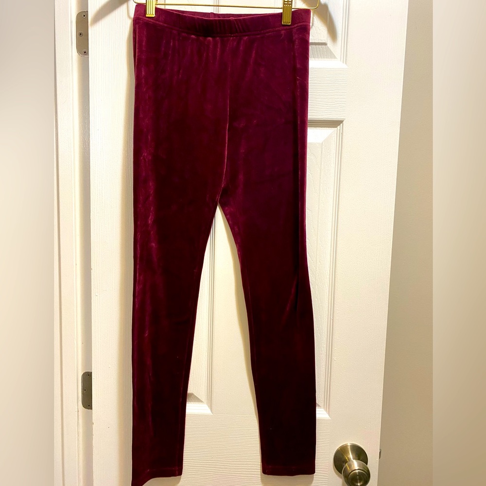 No Boundaries- Red Velvet leggings